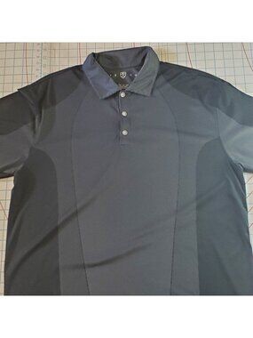 Nike Dri-Fit Golf Shirt Polo Men's XLarge 3 Tone Grey Sporty Athletic Swoosh Log